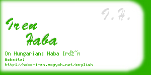 iren haba business card